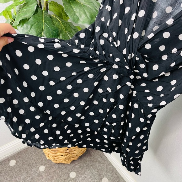 Zara Bloggers Favorite Black and White Polka Dot Dress - Picture 5 of 7